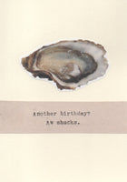 Another Birthday Aw Shucks Funny Oyster Birthday Card | Foodie Gift Seafood Humor