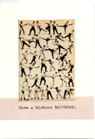 Have A Kick*** Birthday Card | Funny Boxing Vintage Kickboxing Martial Arts Gift