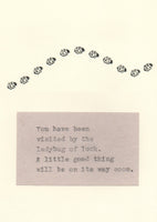 Ladybug Of Luck Card | Funny Encouragement Card Friendship Card