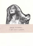 I Got You A Plant Funny Led Zeppelin Birthday Card | Vintage Rock Music Humor