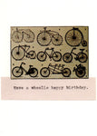 Have A Wheelie Happy Birthday Bicycle Birthday Card | Vintage Bike Humor Cycling Gift