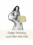 Let's Cher Some Cake Funny Cher Birthday Card | Vintage Music Humor