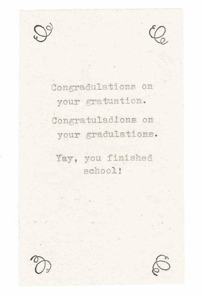 Congradulations Funny Graduation Card | Funny Graduation Congratulations Card