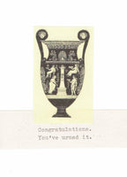 Congratulations You've Urned It Card | Funny History Graduation Card