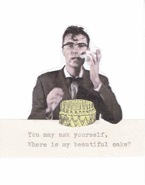 You May Find Yourself David Byrne Birthday Card | Funny 80's Music Humor