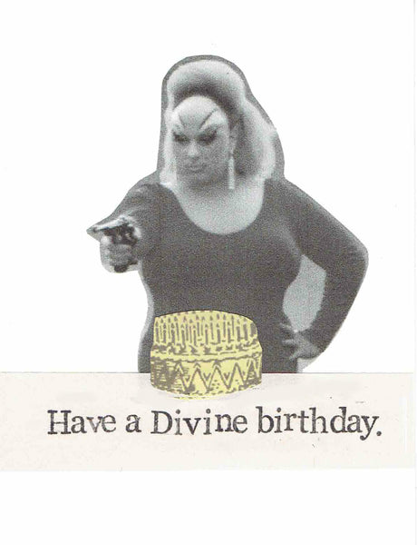 Have A Divine Birthday Pink Flamingos Birthday Card