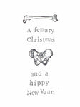 Femury Christmas And Hippy New Year Funny Christmas Card | Holiday Science Humor - Blue Specs Studio
