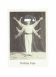 Holiday Hugs Funny Holiday Card | Weird Vintage Holiday Card