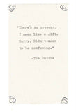 Buddha Misquote Funny Birthday Card | Zen Buddhist Meditation Humor Gift