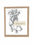 Anatomical Heart Flutter Valentine's Day Card | Funny Medical Humor Love