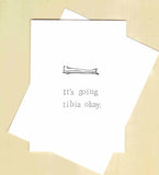 It's Going Tibia Okay Funny Get Well Soon Card Medical Humor Science Pun