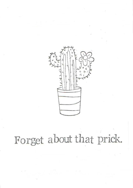 Forget About That Prick Funny Break Up Card | Divorce Card For Her Women