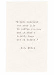 T. S. Eliot Misquote Funny Birthday Card | Poetry Humor Literature Writer