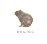 Capy Birthday Funny Capybara Birthday Card | Animal Humor Weird Pun