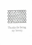 Thanks For Being My Honey Vintage Anniversary Card Rustic Foodie Humor