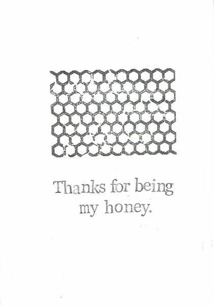 Thanks For Being My Honey Vintage Anniversary Card Rustic Foodie Humor