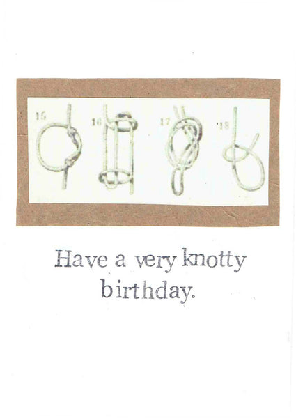 A Very Knotty Birthday Card | Rope Sailing Climbing Funny Birthday Card