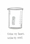 Urine My Heart Card | Funny Medical Humor Lab Pun Geeky Science Valentine