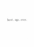 Best Age Ever Birthday Card | Funny Simple Minimalist Humor