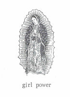 Girl Power Lady Of Guadalupe Card | Virgin Mary Funny Feminist Religious Humor Women