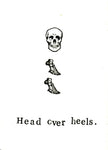 Head Over Heels Card | Funny Science Medical Humor Gothic Valentine