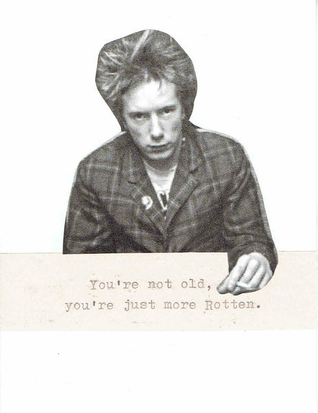 Johnny Rotten Funny Birthday Card | Sex Pistols Punk Music Humor