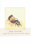 Dung Beetle Funny Holiday Card Funny Christmas Card