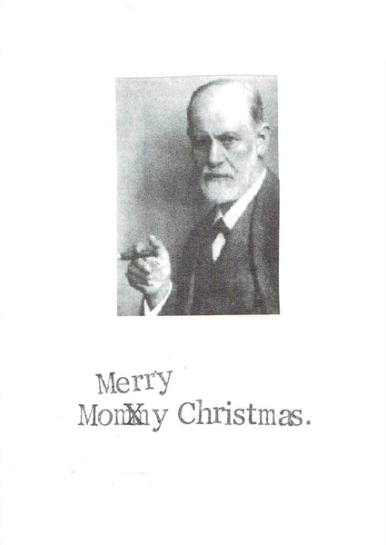 Mommy Christmas Funny Freud Christmas Card | Freudian Holiday Card Weird Psychology Humor - Blue Specs Studio