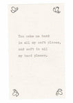 Hard And Soft Places Funny Anniversary Card| Funny Valentine
